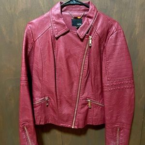 Maroon Leather Jacket